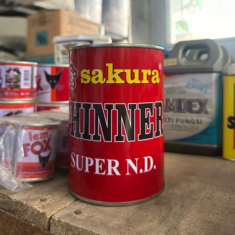 THINNER SAKURA ND MERAH 0,7 LITER TINER PENGENCER CAT