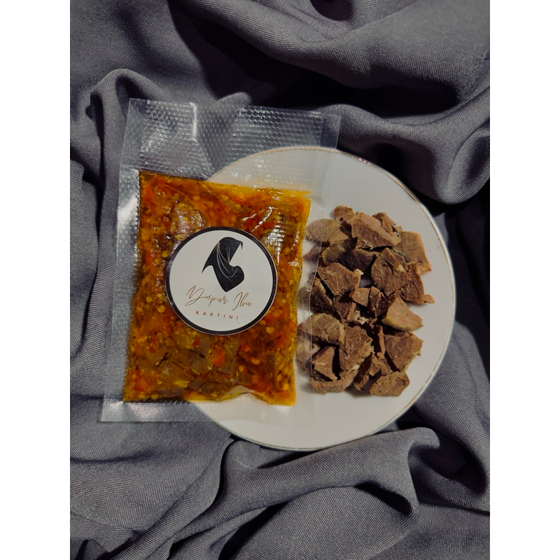 

Sambal paru pedas gurih nampol abis