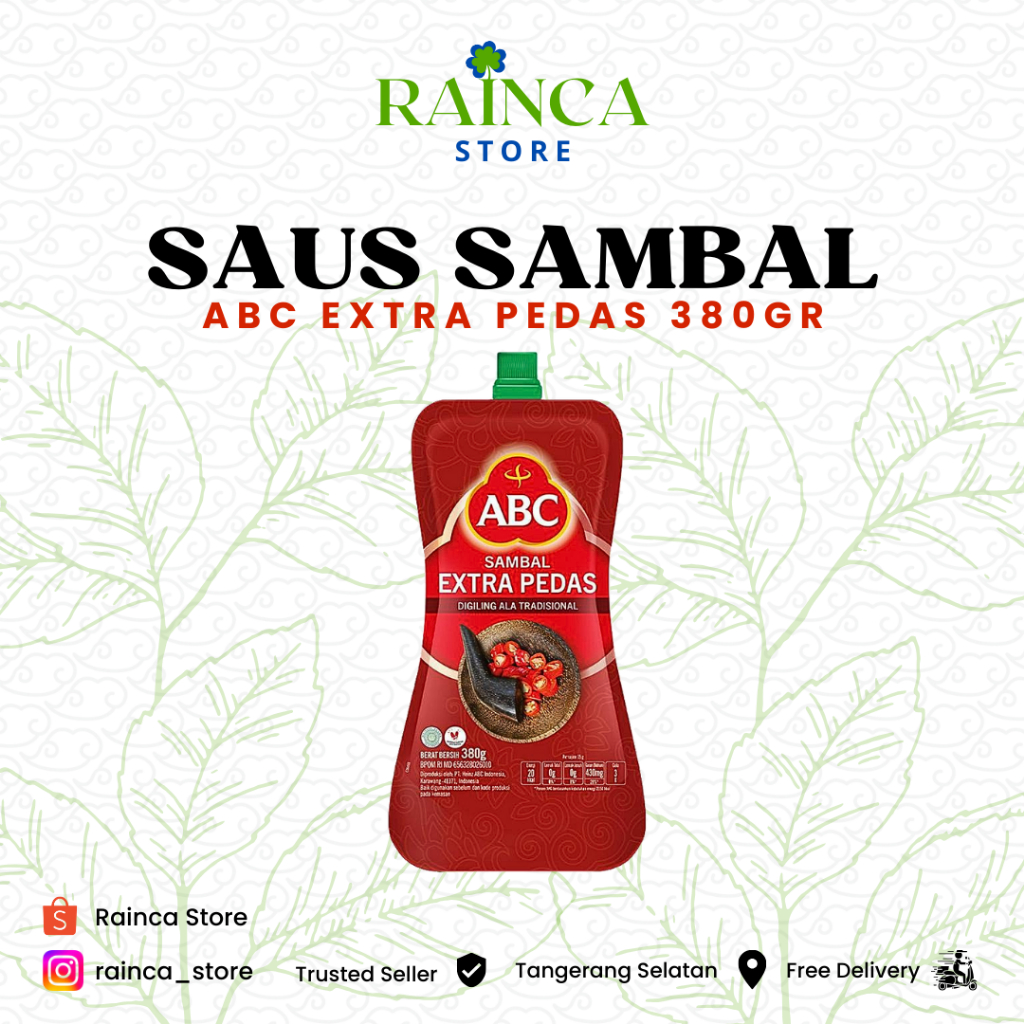 

ABC Sambal Extra Pedas Pouch 380gr / Sambal ABC Extra Pedas Tangerang Selatan