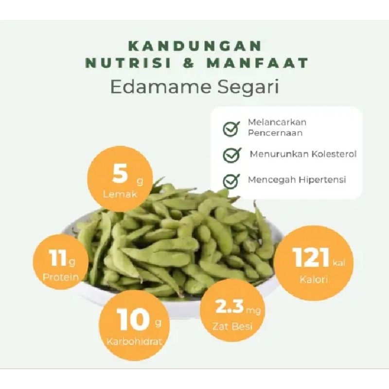 

kacang edamame segar/edamame kupas
