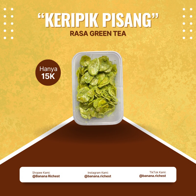 

Keripik Pisang Varian Rasa Green Tea || Hanya 15K
