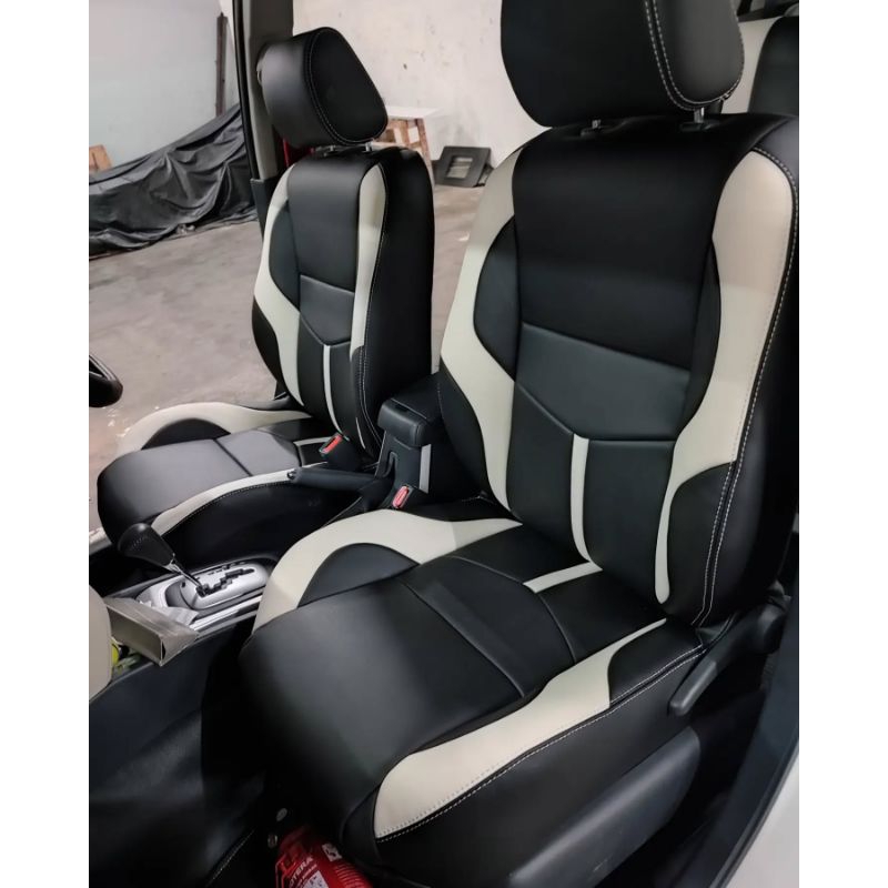 sarung jok mobil rush 2013-2016 fullset custom nyaman dan stylish bahan kulit sintetis -sarung jok m