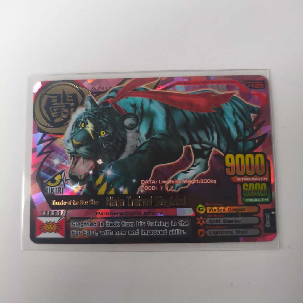 Kartu Animal Kaiser ULTRA RARE Ninja Trained Siegfried ORI