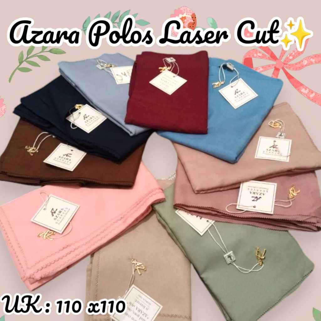 Hijab segi empat Azara polos