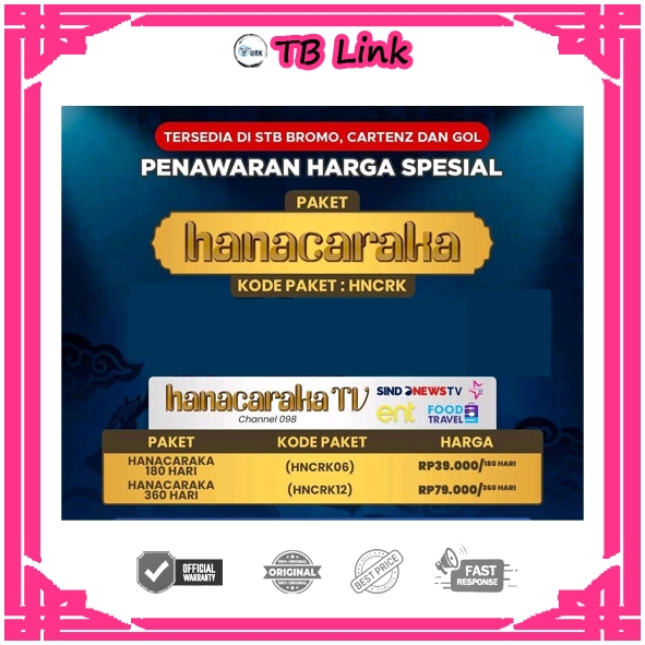 Voucher Paket HNCRK Hanacaraka K-Vision 30 Hari