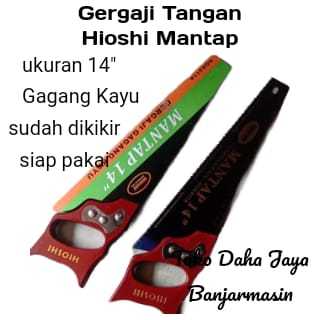 gergaji hioshi mantap 14 inci yang sudah bekikir