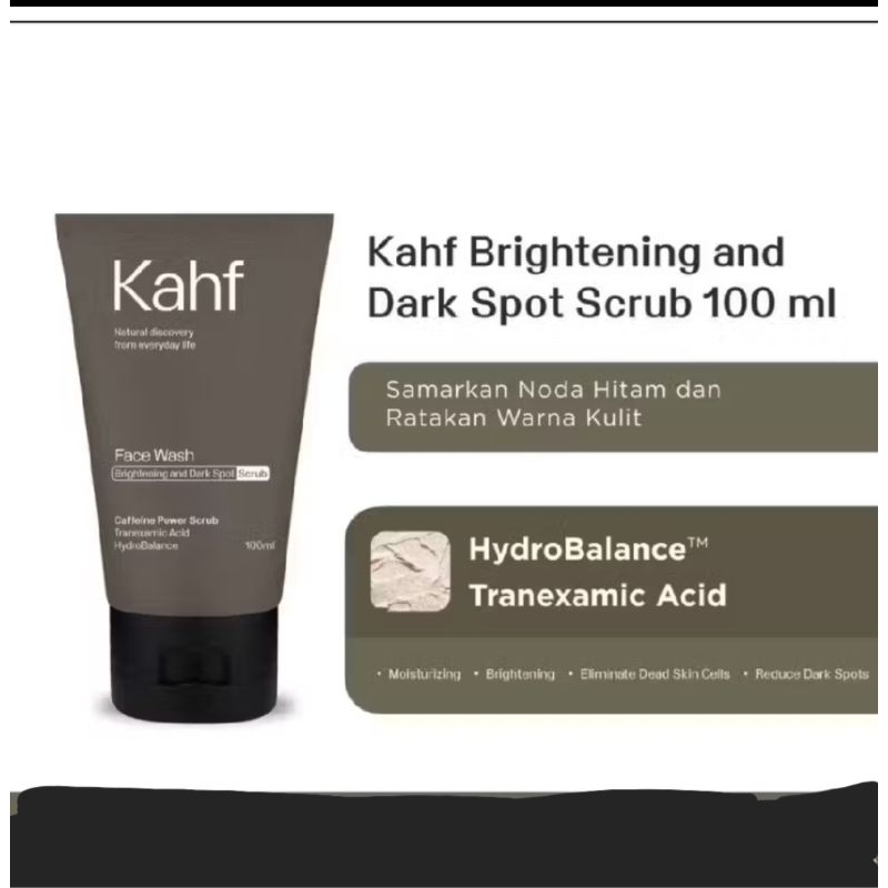 KAHF NATURAL DISCOVERY FACE WASH&FACE SCRUB(COKLAT)