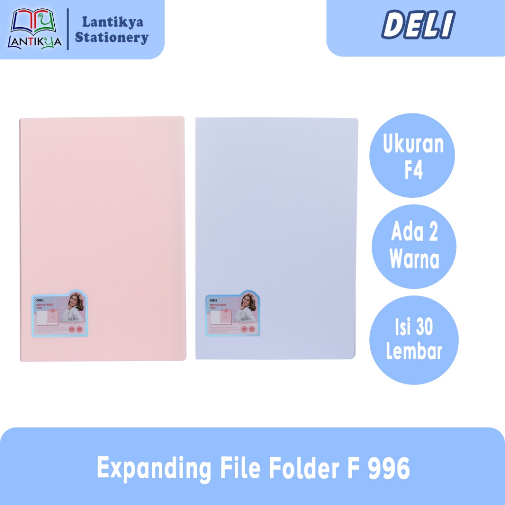 

Deli Expanding File Ukuran F4 isi 30 Lembar - F 996