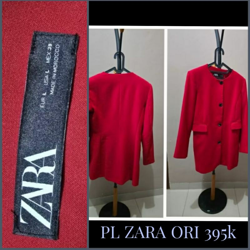 Blazer ZARA ORI Preloved 92% kondisi baik