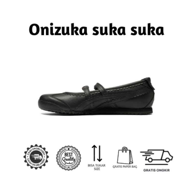 Sepatu Onitsuka Tiger Mexico Ballerina Black