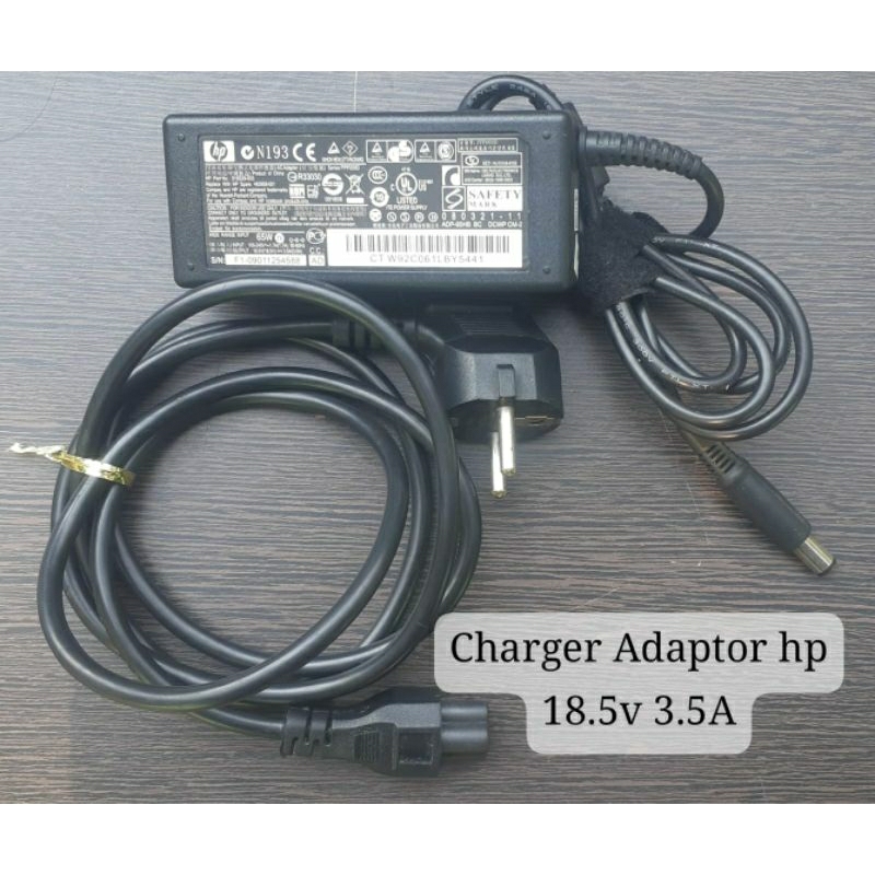 Charger Adaptor Laptop HP 18,5V 3,5A Bekas original