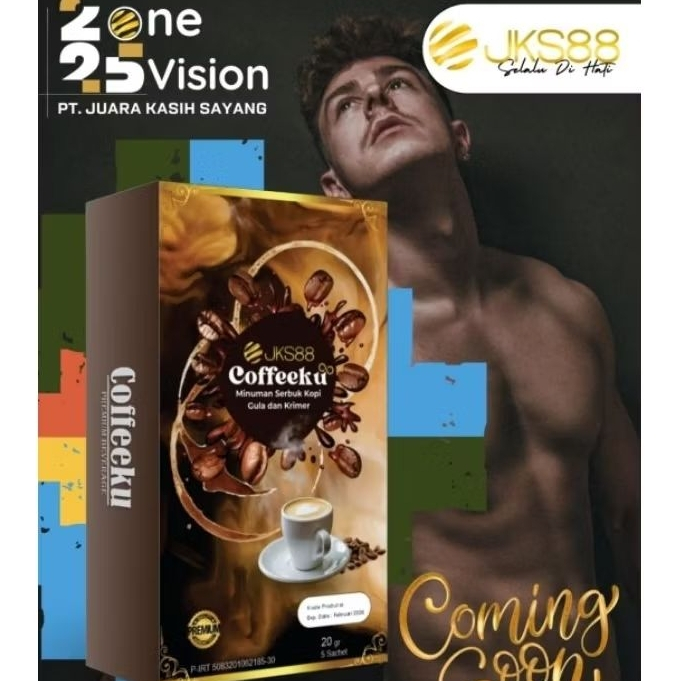 

Kopi Bubuk Instant 1 box 5 Sachet Coffeeku Kopi Sayang JKS88 Original
