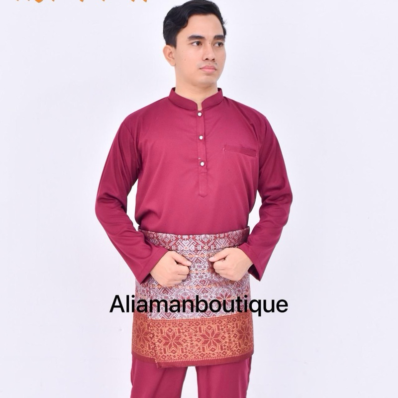 Set Baju Melayu Pria Telok Belanga Cekak Musang Adat Melayu  Khas Malaysia Baju Kondangan Terbaru kh