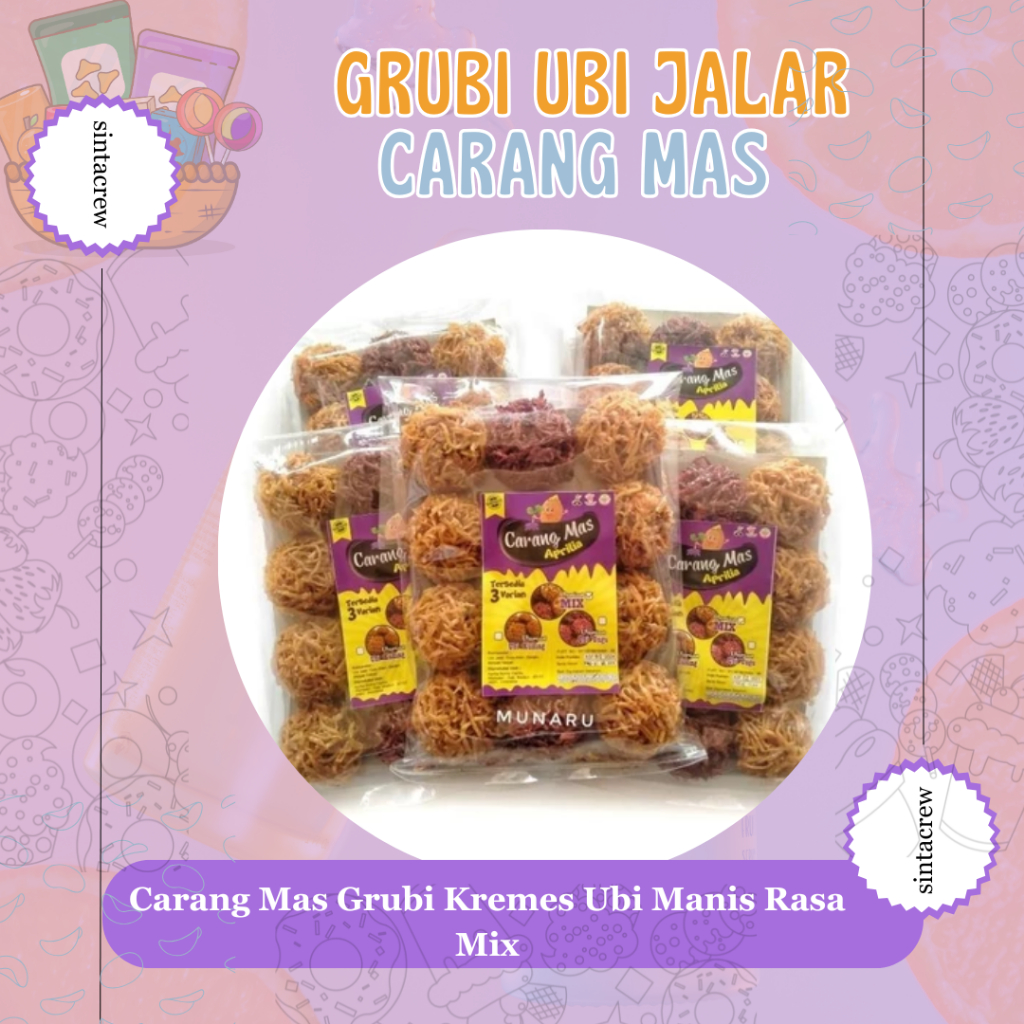 

Carang Mas Grubi Kremes Ubi Manis Rasa Mix