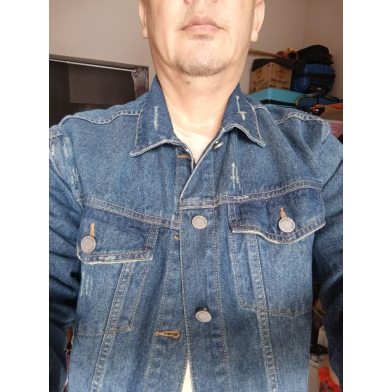 jaket jeans brand AD HOC