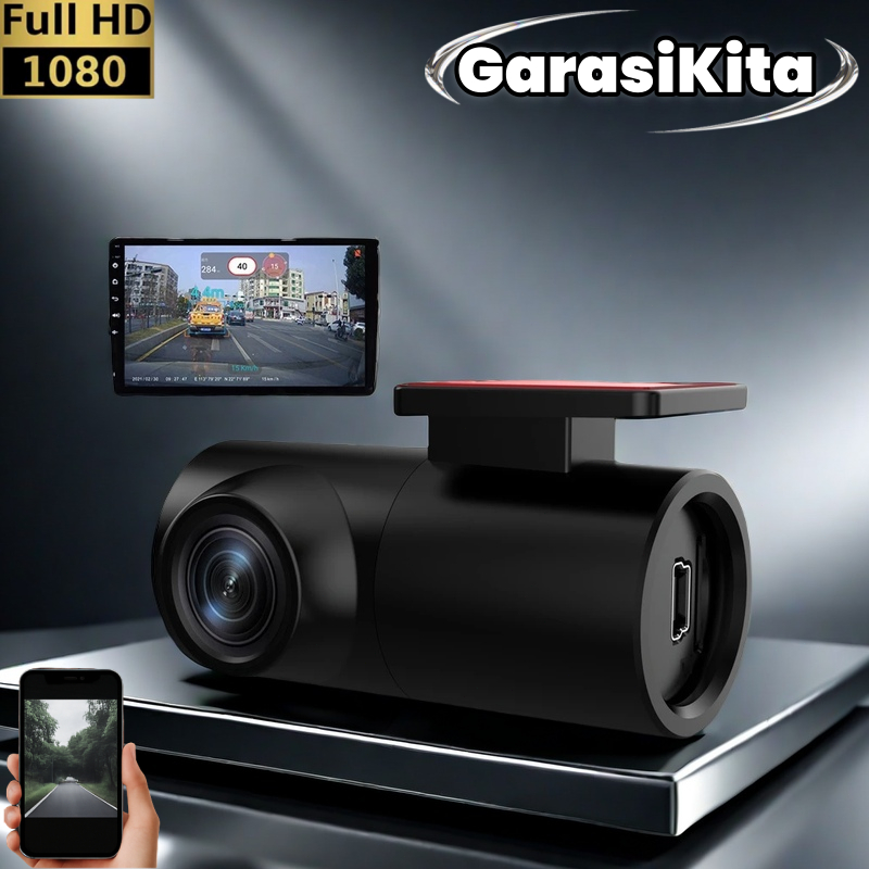 F1-2 (Pasokan lokal) Dashcam ADAS night Vision, Kamera Parkir Mobil dengan Navigasi, Resolusi 1080P 