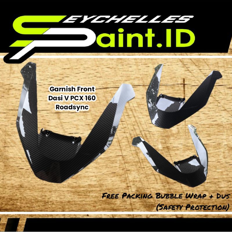Cover Carbon Garnish Front Dasi V PCX 160 Roadsync Motif Kevlar