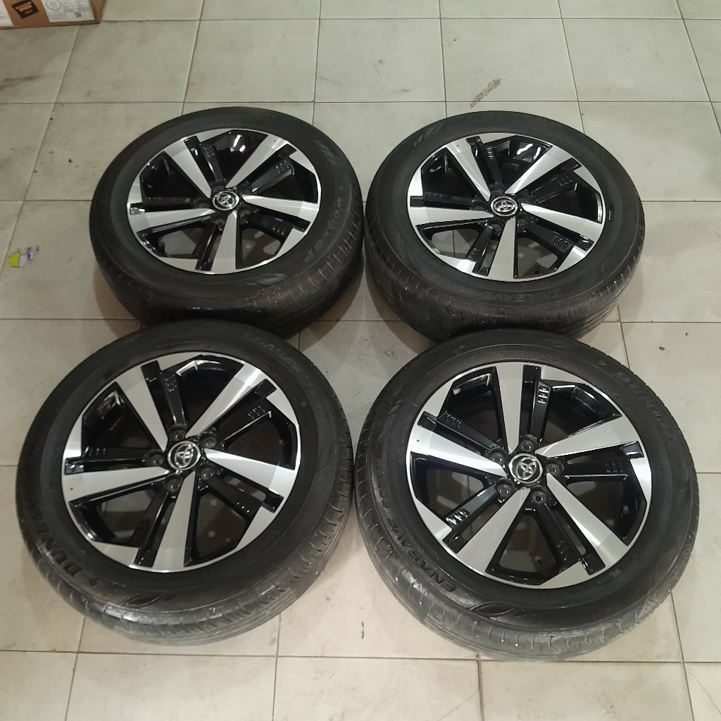 velg mobil original new rush ring 17 velg mobil second copotan original kondisi mulus