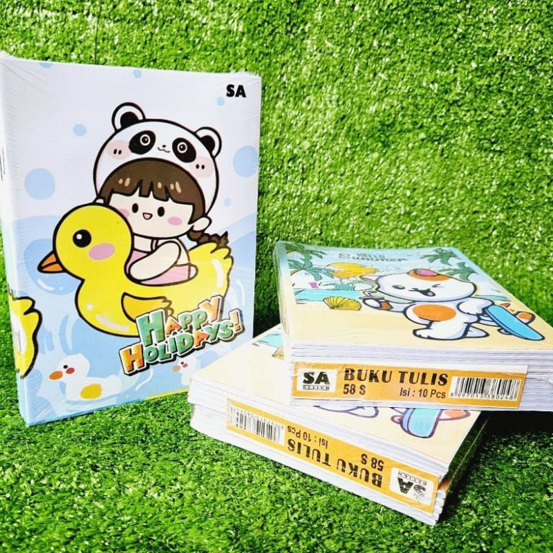 

Buku tulis murah 58 lembar 1 pack isi 10 buku
