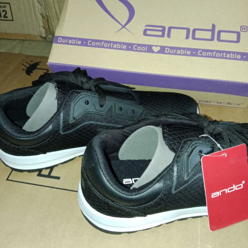 ANDO ~ Linden sepatu sekolah // sepatu hitam dewasa pria wanita