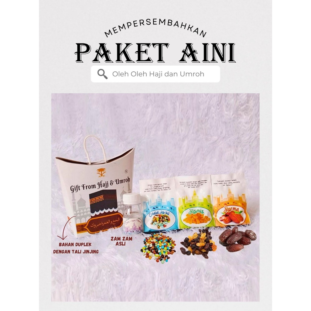 

ZENLUV.ID PAKET AINI OLEH OLEH HAJI UMROH UNIK GROSIR PREMIUM