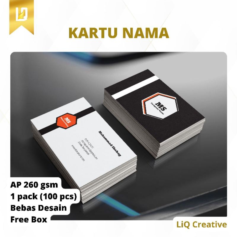 

(1 PACK) KARTU NAMA / ISI 100 PCS