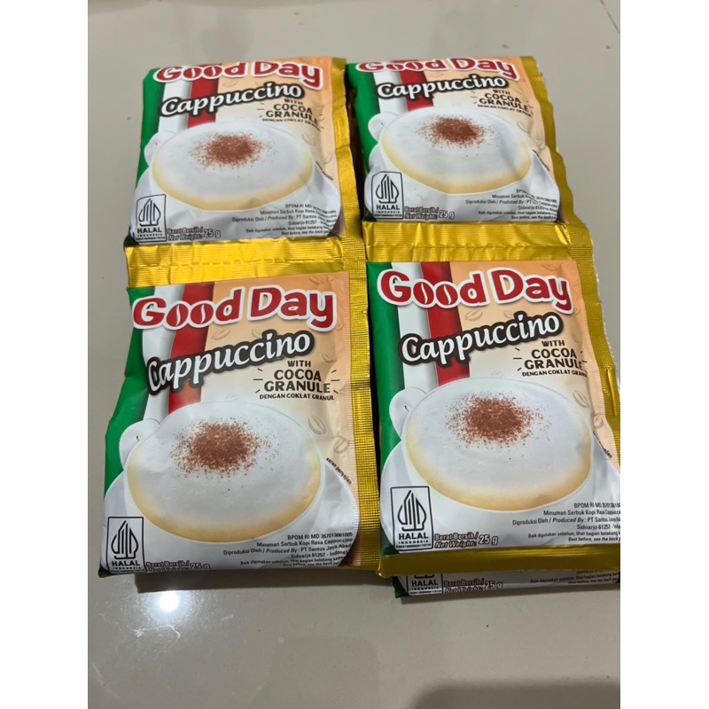 

Good Day Kopi Instant Cappuccino With Coklat Granul 25gr Murah Bisa Gosend