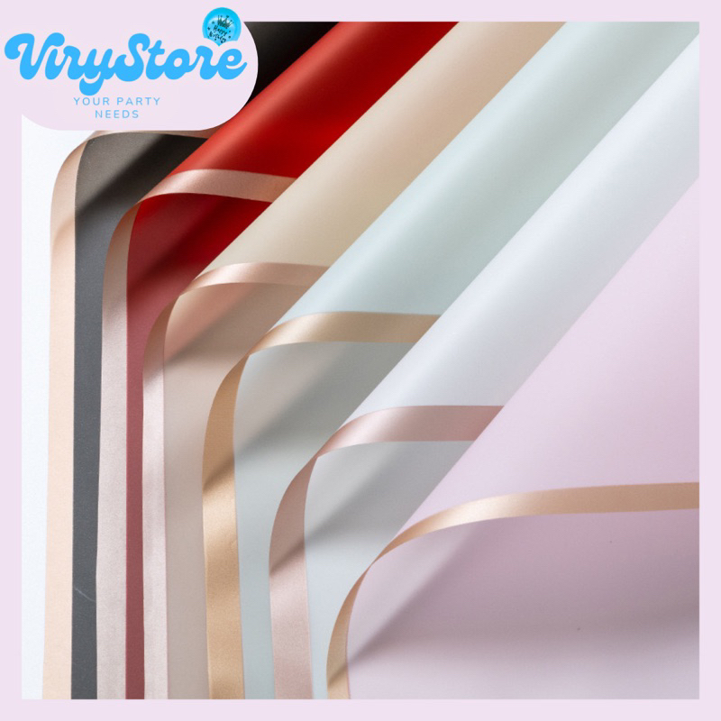 

[ViryStore] Kertas Buket Lis Gold/ Kertas Cellophane/ Kertas Buket Bunga/ Kertas Buket Lis Emas per Lembar/ Flower Wrapping Gold Line