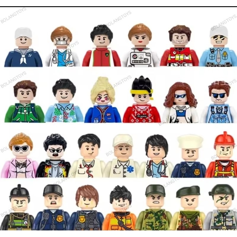Minifigure Bricks - Bricks City Mix