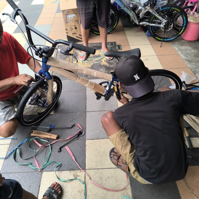 Sepeda Bmx Ban 20 Polygon New Rogue Modif Ban Kilap Gear Jangkrik Jagang Samping Original
