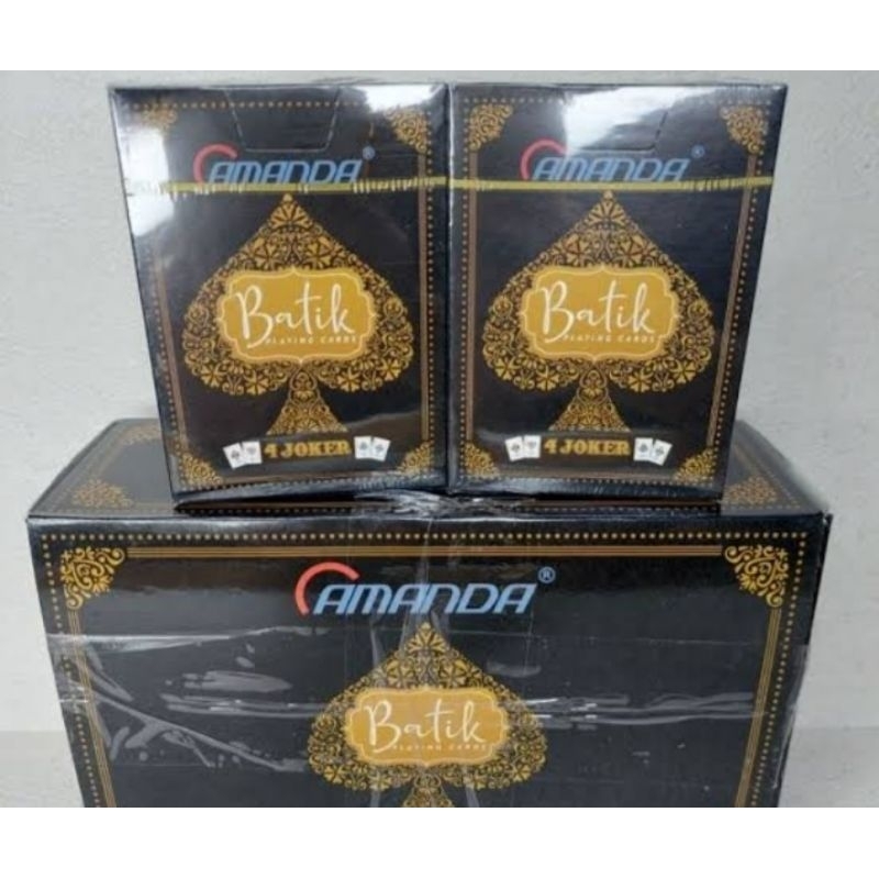 kartu remi batik 1 box 12pcs dan 6pcs