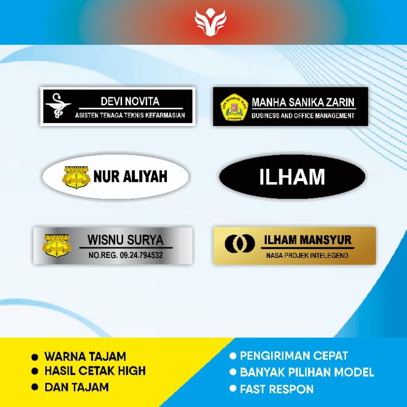 

Name Tag / Nama Dada / Papan Nama / Custom/ Name tag resin - nama dada peniti - kuningan - akrilik - stainless - pegawai,dokter resmi,guru,pns,asn,sekolah