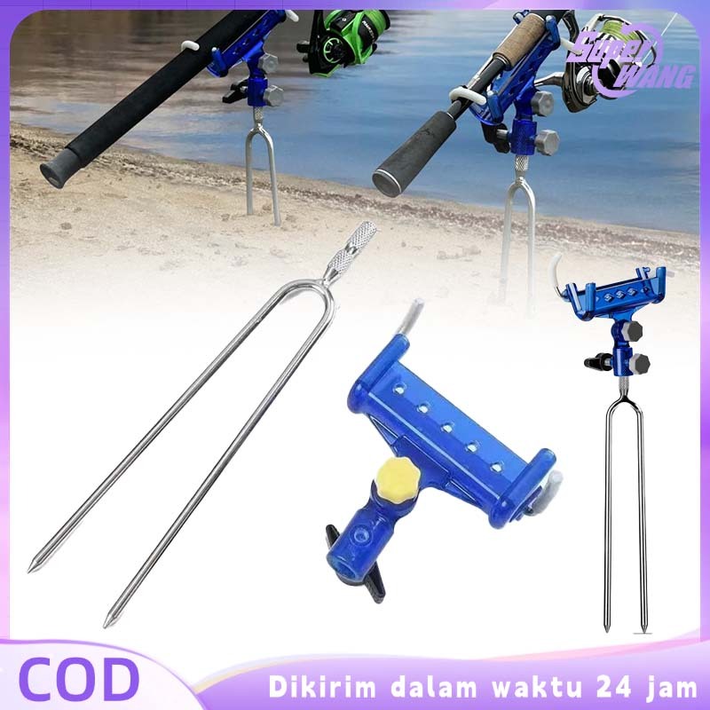Dudukan Pancing Joran Otomatis Bracket Joran Pancing Adjustable 360 Derajat Dudukan Cagak Joran Panc