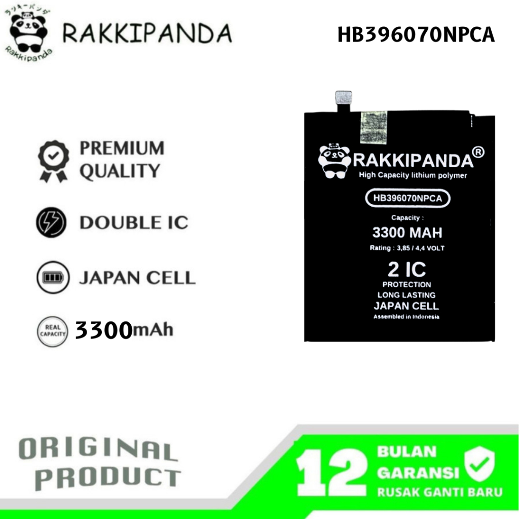 RakkiPanda - HB396070NPCA China Mobile A3S Batre Batrai Baterai