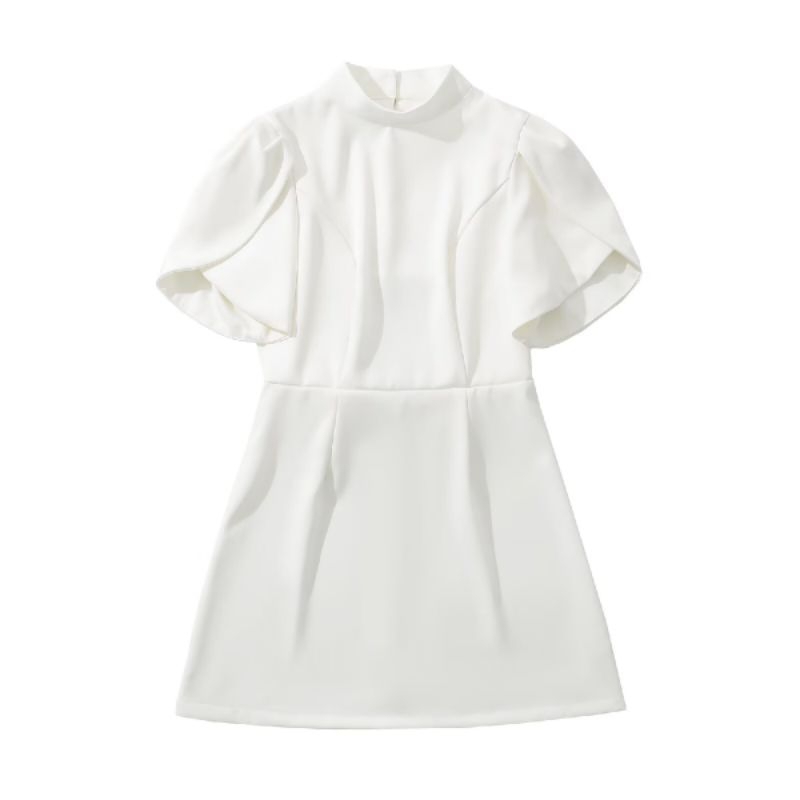 MOVYN - Dress 77311/mini dress party korean style/dress white back bow