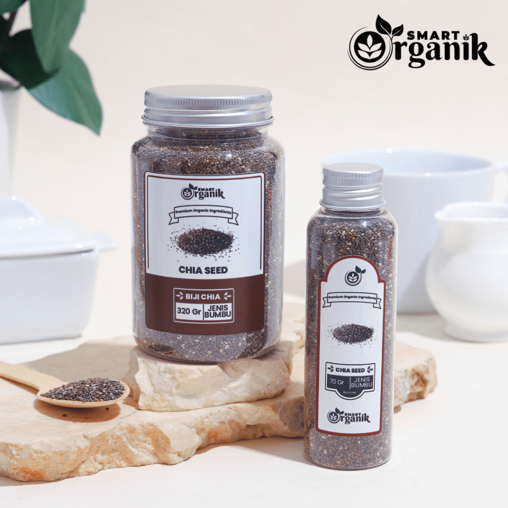 

Smart Organik Biji Chia Seed Organik Premium Asli Tanpa Campuran dan Pengawet