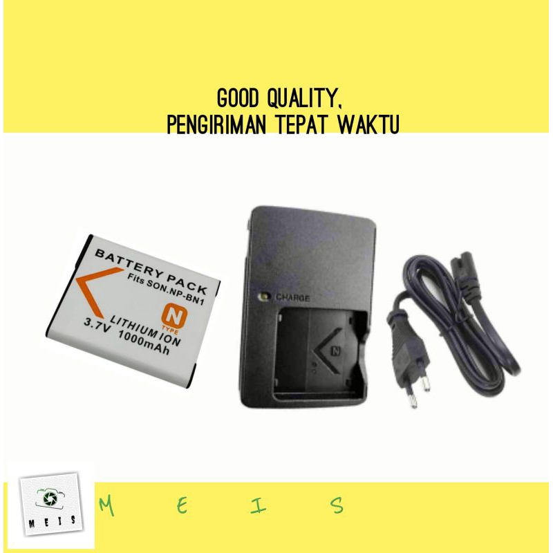 Baterai & Charger Sony WX50 WX70 WX80 WX100 WX150 WX170 NP-BN1 NP-BN Batre Casan