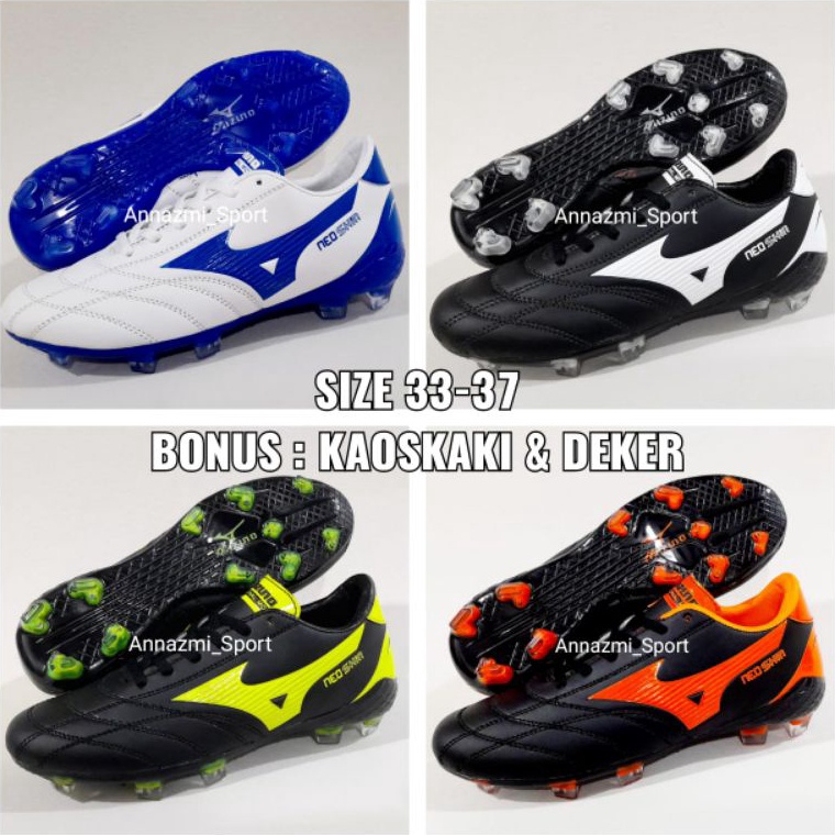55TREN TERBARU Sepatu Bola Anak MIZUNO NEOSHIN Size 3337