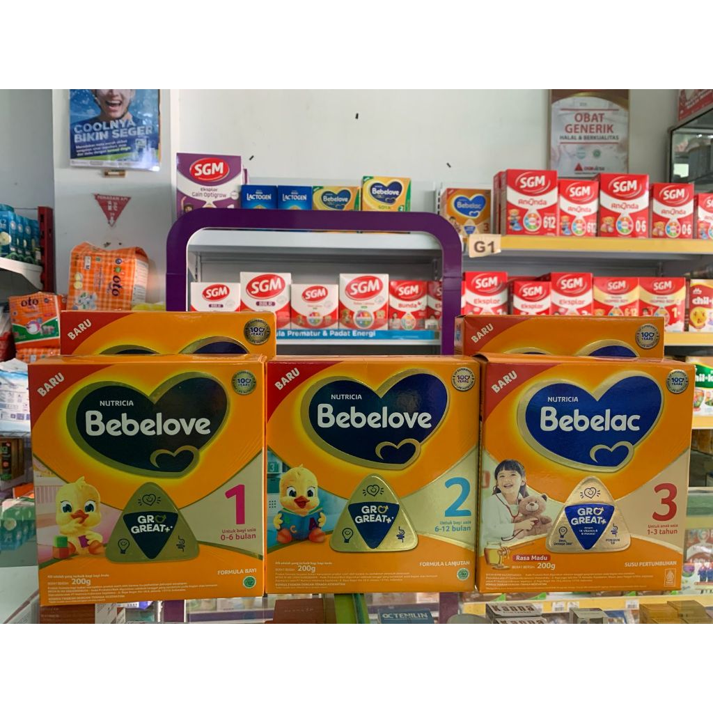 BEBELOVE 1 (0-6 Bulan) | BEBELOVE 2 (6-12 Bulan) | BEBELAC 3 (1-3 Tahun)