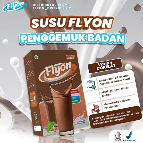 

Susu Flyon COKLAT Susu Penggemuk Badan Dan Penambah Nafsu Makan Original Vitamin Penggemuk Badan