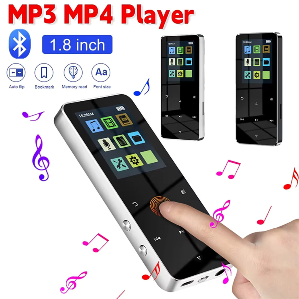 Worallymy DPA MP3 Digital Audio Bluetooth Player 8/16 GB MP4 1.8 Inch HD 500mAh - SD01 Pemutar Musik