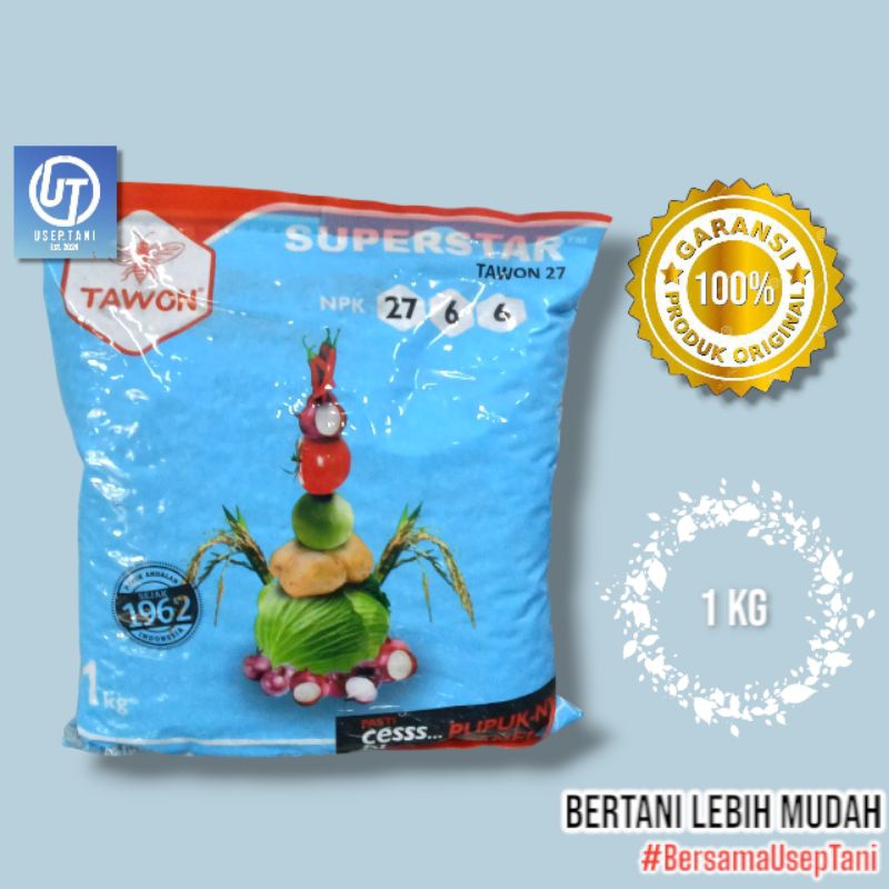 NPK TAWON 27-6-6 KEMASAN PABRIK 1 KG PUPUK NPK DAUN