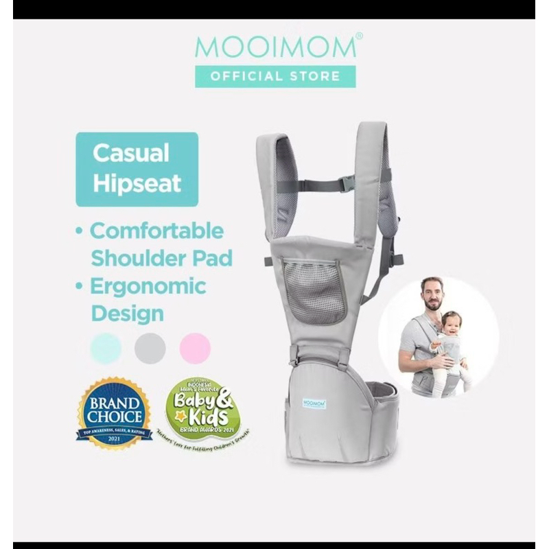 hipseat mooimom casual hipseat pink preloved