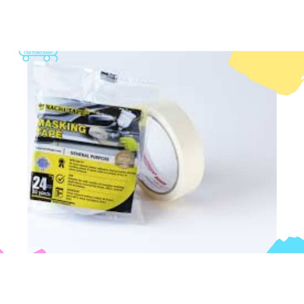 

Nachi Masking Tape Isolasi Kertas 2 inch 48mm x 20 yards