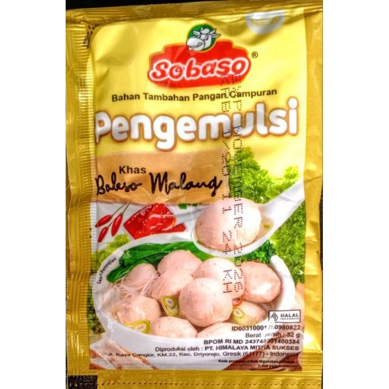 

Pengenyal bakso khas bakso Malang Sobaso 32 gr 1 pack (isi 20 pcs)