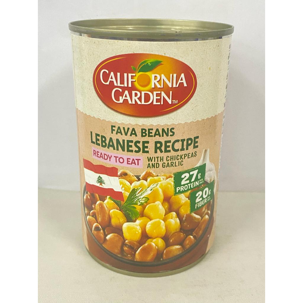 

CALIFORNIA GARDEN FAVA BEANS WITH CHICKPEAS GARLIC