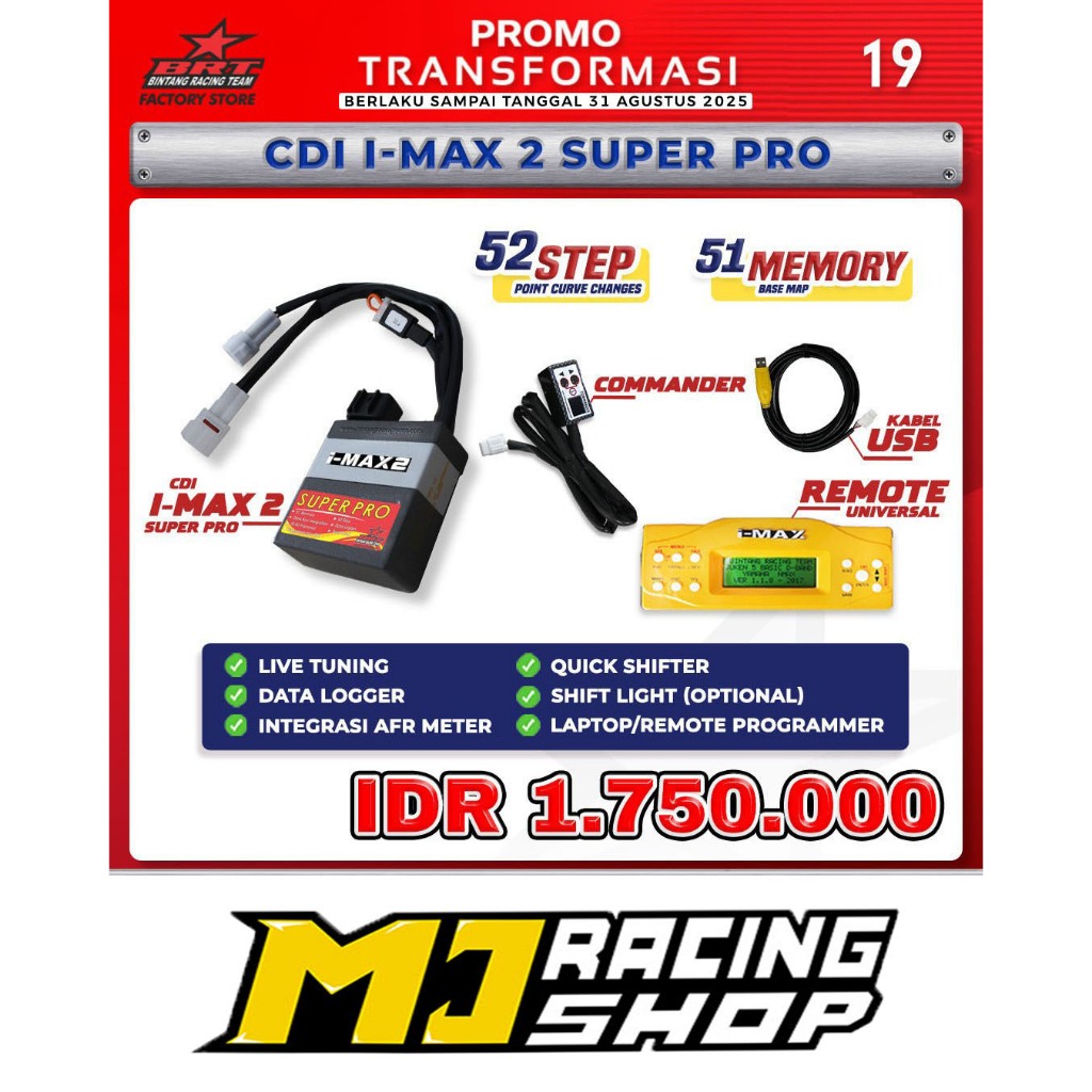 CDI IMAX 2 BRT SUPER PRO 52 STEP YAMAHA SCORPIO Z DC / YZ 125 YZ125 / BYSON