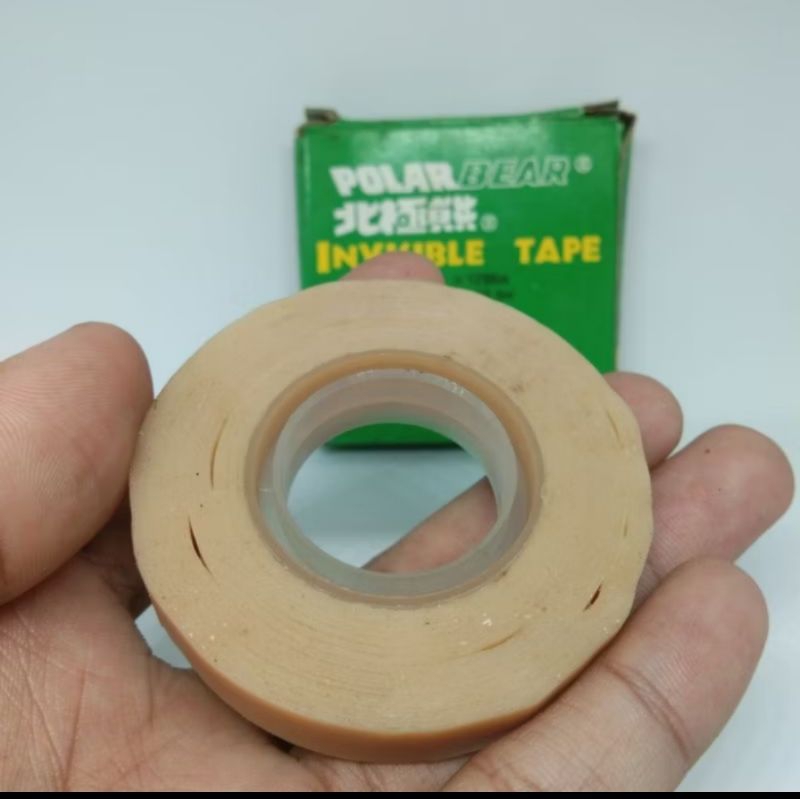 

ISOLASI INVISIBLE TAPE 12,5mm Lakban Invisible Solasi Tulis Tape Tulis Isolasi Tulis