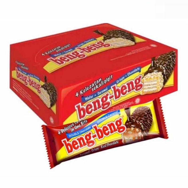 

[1 pak] BENG BENG BISKUIT WAFER COKELAT CRISPY CARAMEL isi 17 pcs