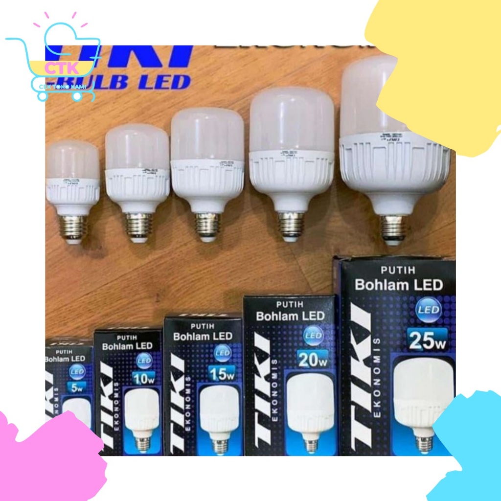 Tiki Lampu LED Ekonomis Kapsul Capsule Putih 5W 10W 15W 20W 30W